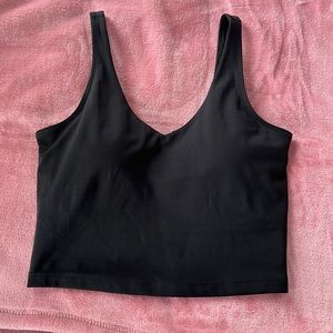 Lululemon align tank dupe, 90 degree fitted cropped tank top with padding